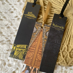 Intricate Islamic Art Bookmark Set with Ribbon Tassels